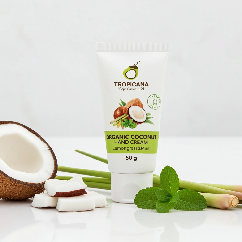 Tropicana Handcreme mit Kokos, Zitronengras & Minze – 50 g