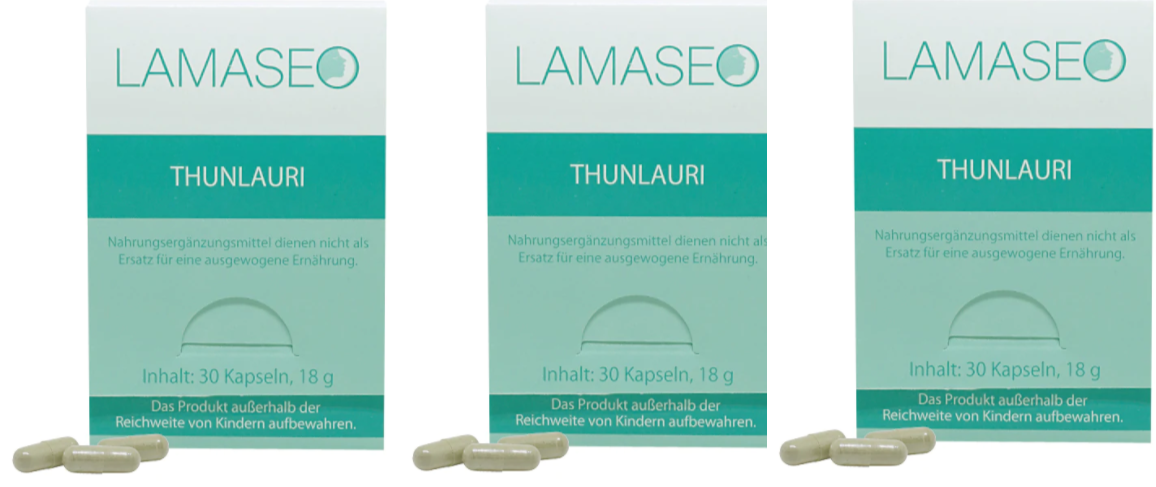 Lamaseo - Thunlauri Cuticula Kapseln - Hautirritationen - Hauterneuerung - Anti Pickel - Pflanzliches Nahrungsergänzungsmittel