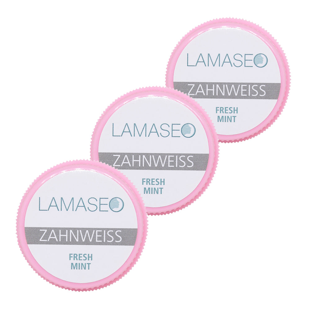 Zahnweiss Lamaseo rund 3 x 25 Gr. freeshipping - Khiao