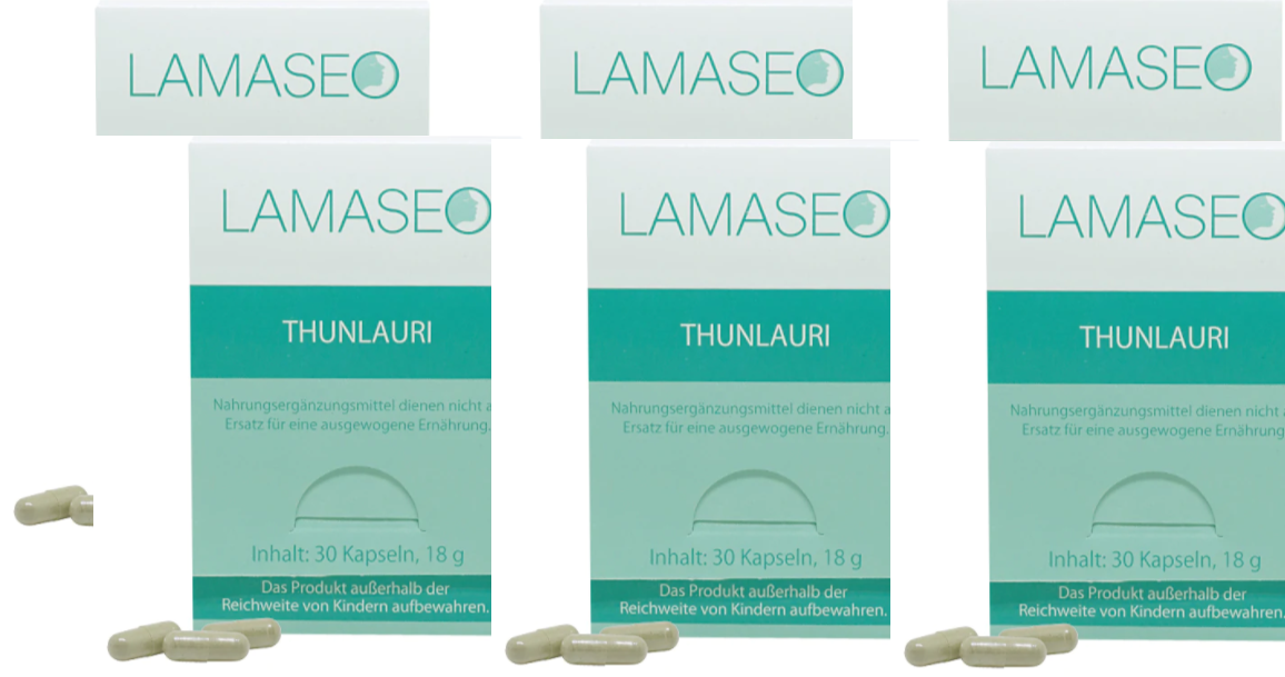 Lamaseo - Thunlauri Cuticula Kapseln - Hautirritationen - Hauterneuerung - Anti Pickel - Pflanzliches Nahrungsergänzungsmittel